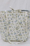 Blueberry Market Tote - Gingham Lining