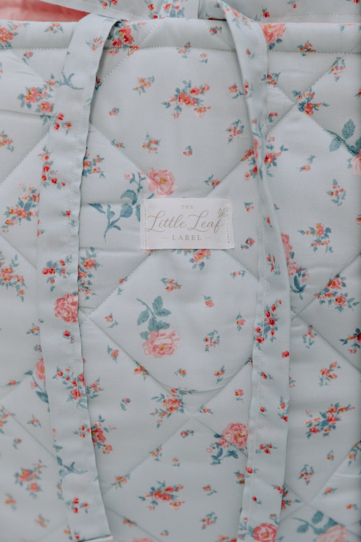 Blue Rosette Market Tote