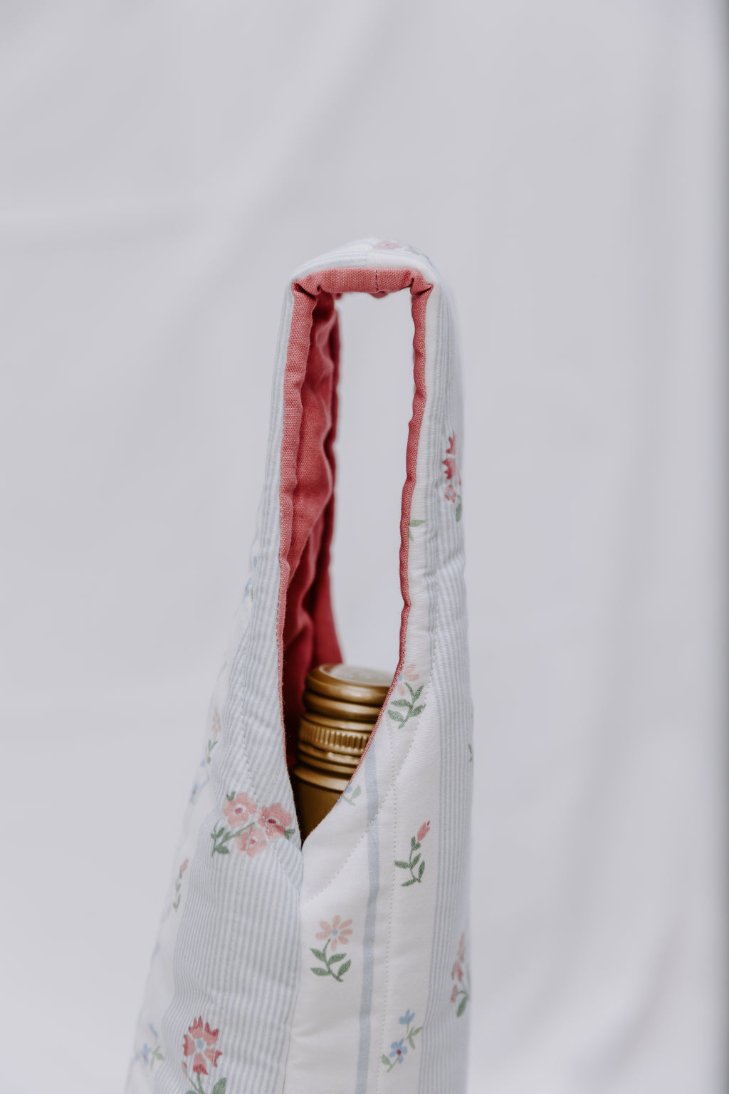 Vintage Stripe Wine Tote