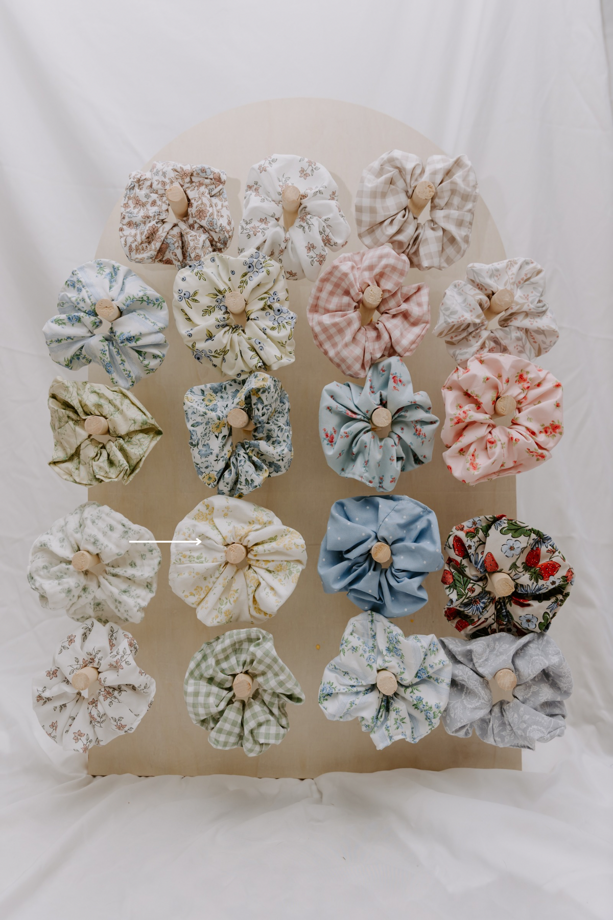 Cottage Garden Floral Scrunchie
