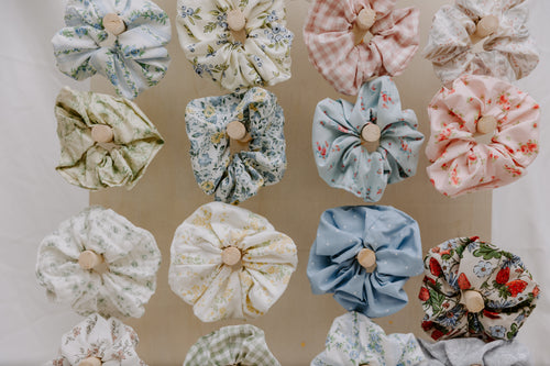 Blue Meadow Scrunchie
