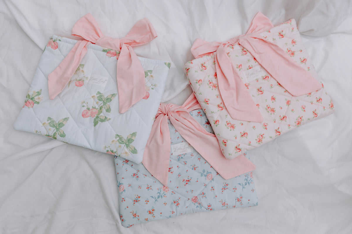 Blue Rosette Book Sleeve