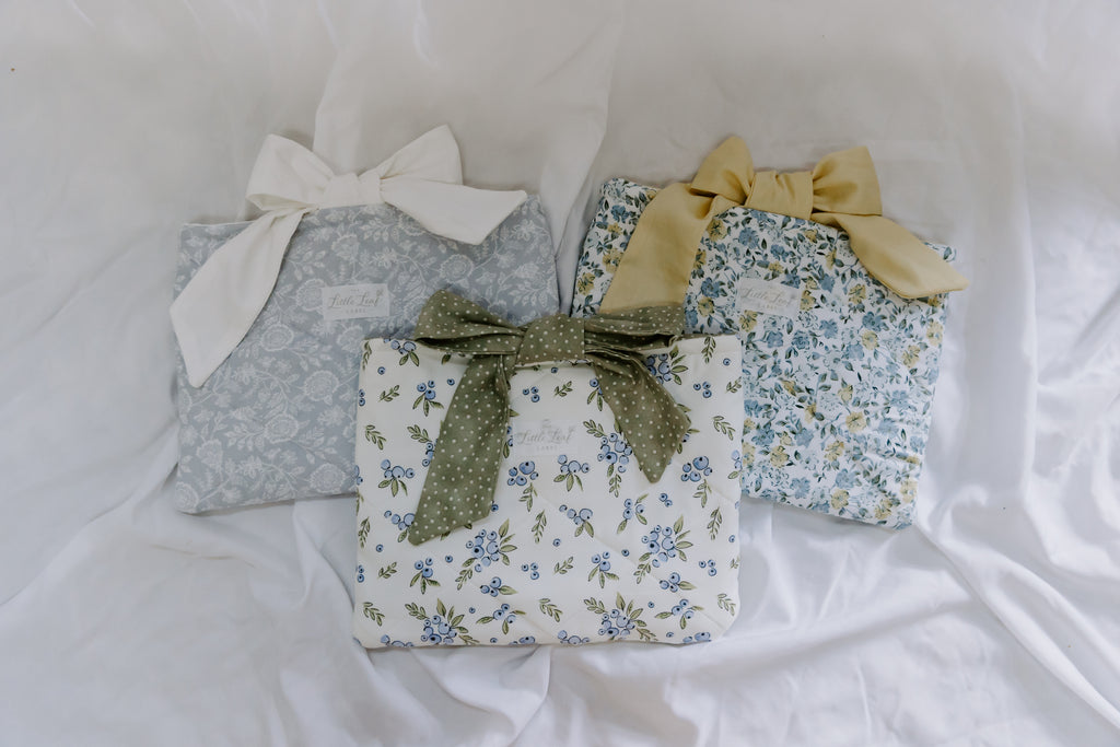 Misty Blue Botanical Book Sleeve