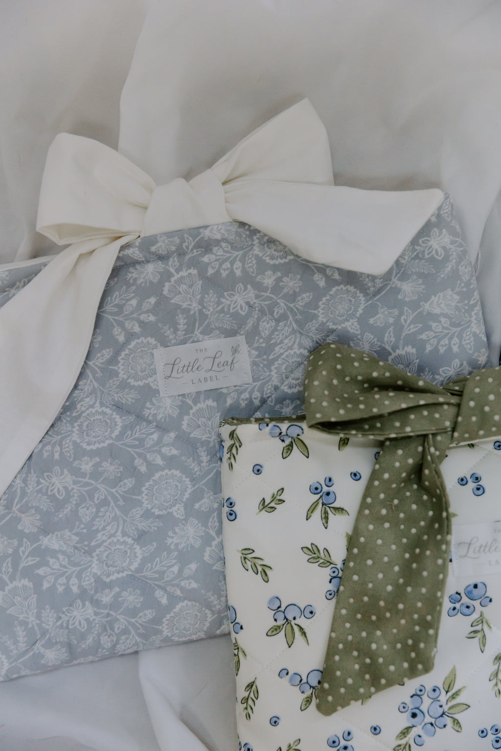 Misty Blue Botanical Book Sleeve