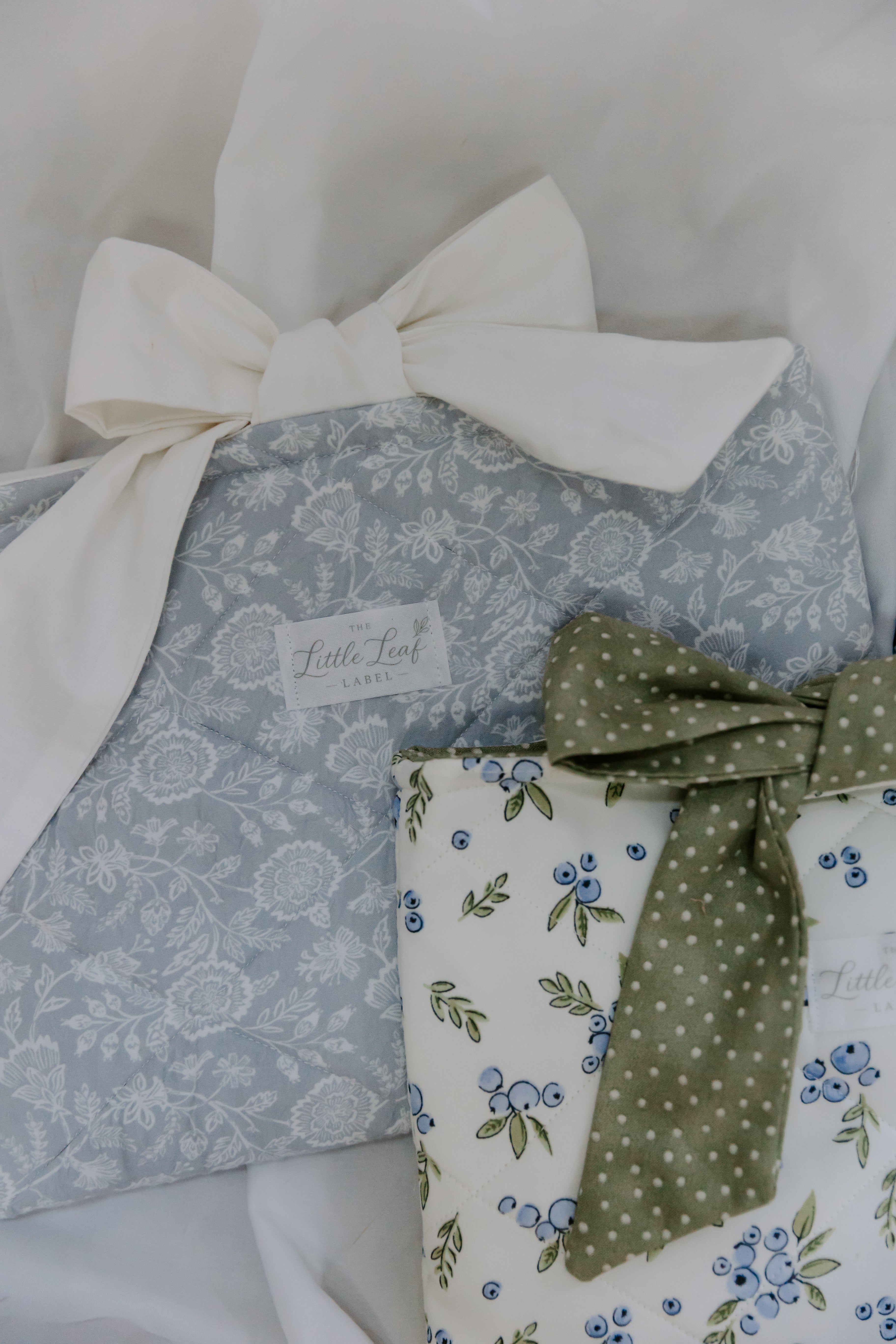 Misty Blue Botanical Book Sleeve