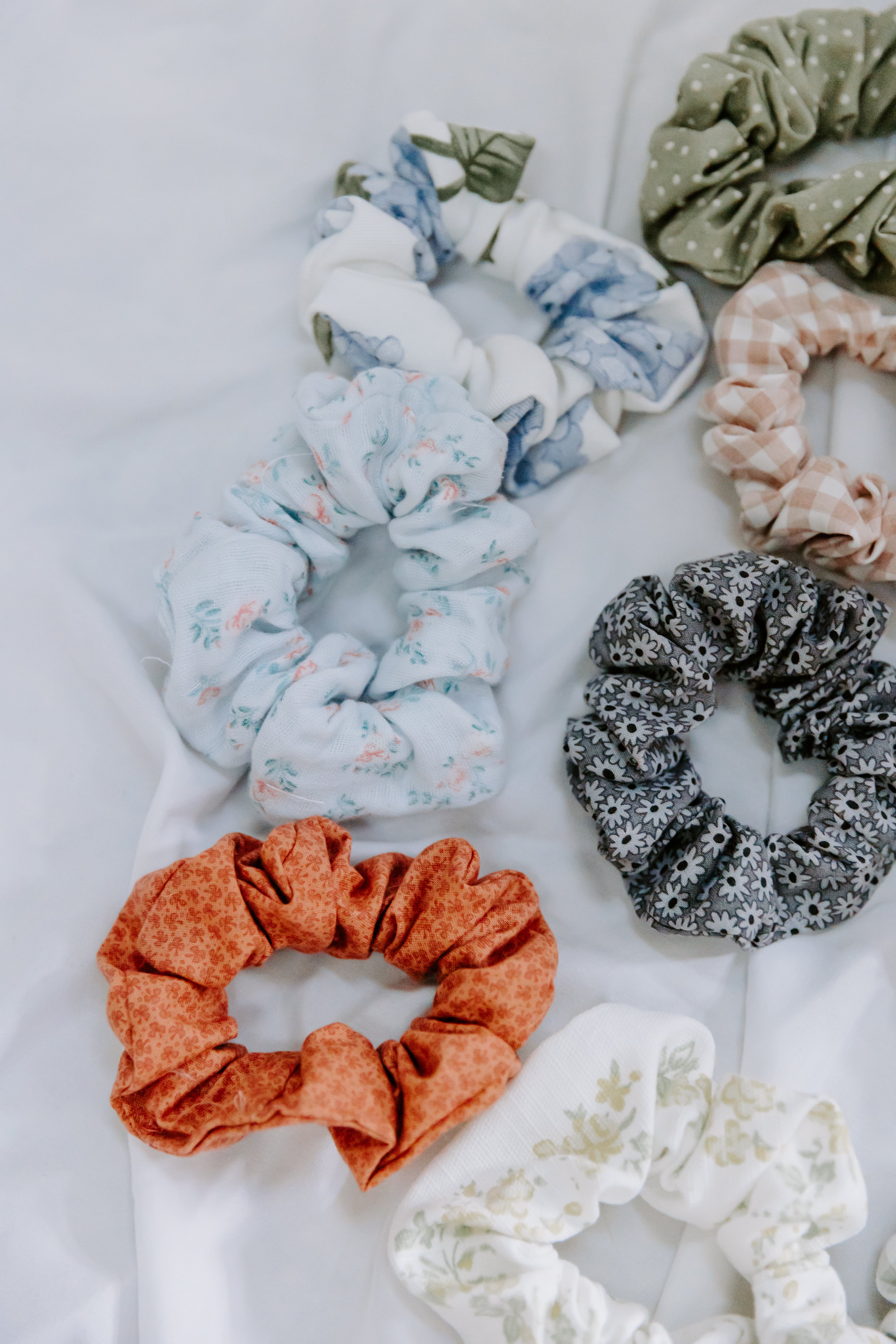 Dusty Hydrangea Scrunchie