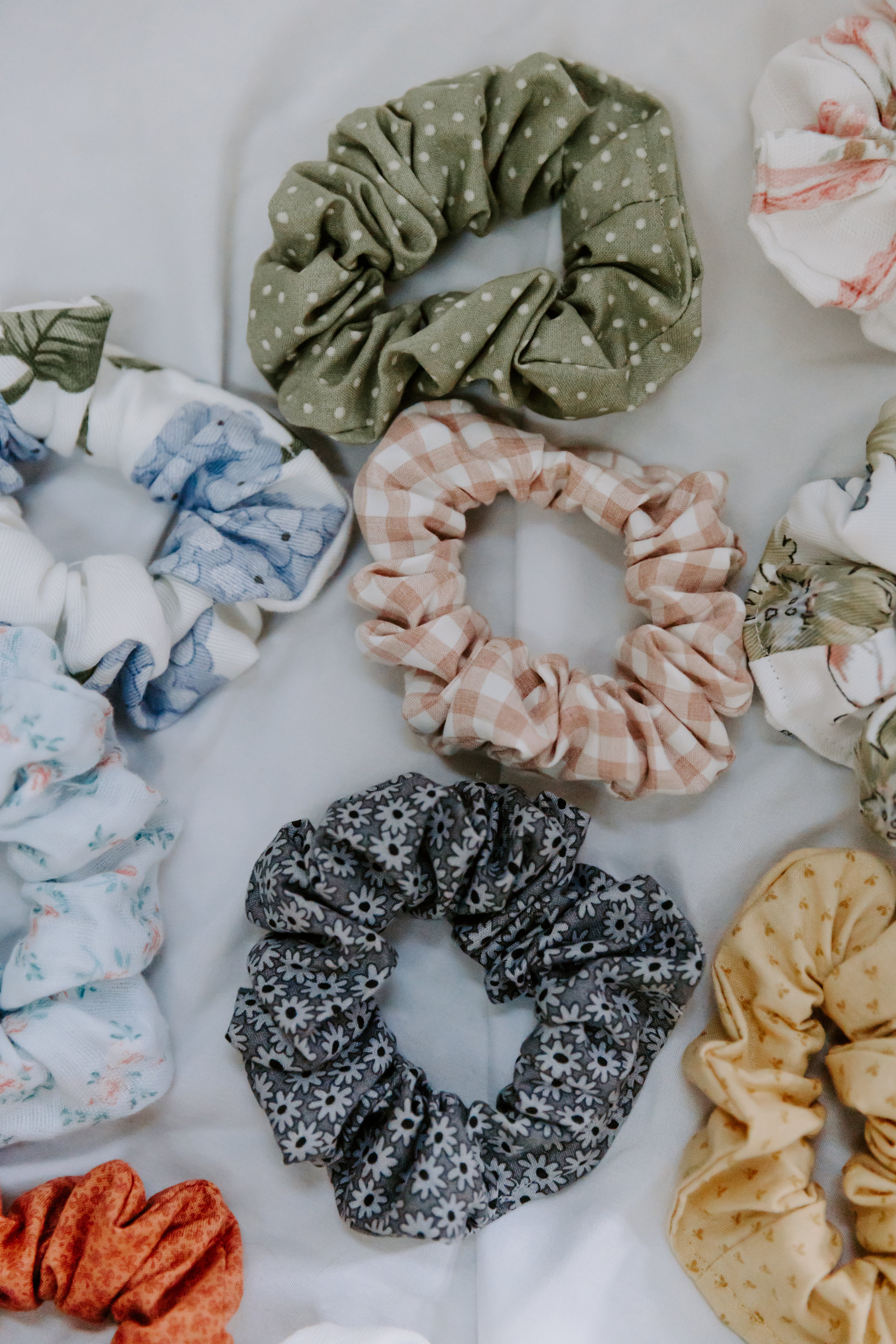 Dusty Hydrangea Scrunchie