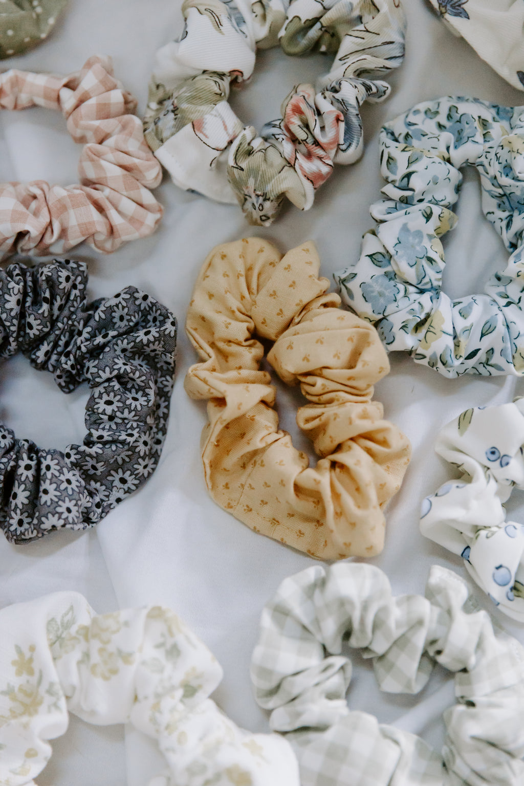 Blue Meadow Scrunchie