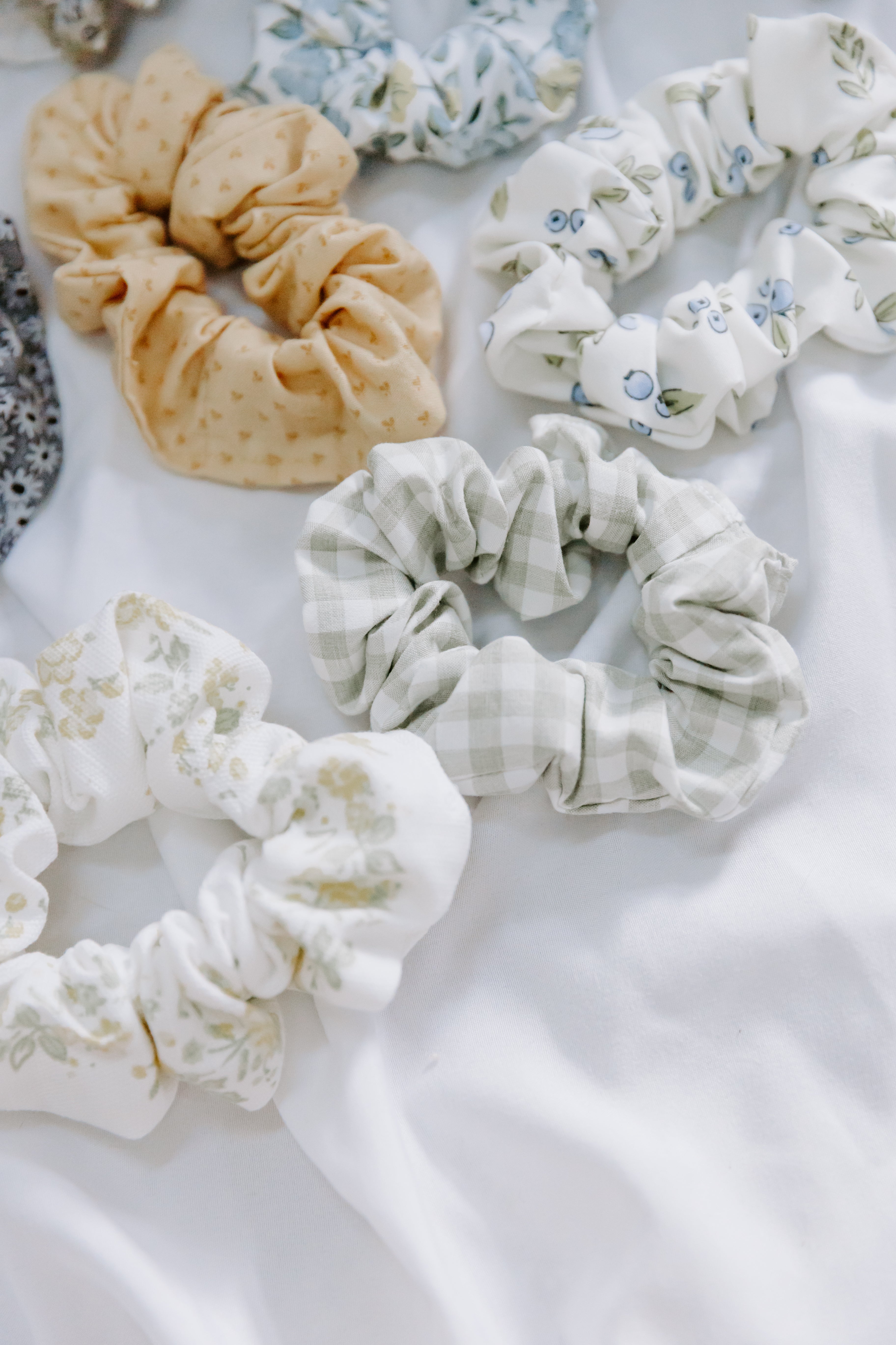 Cottage Garden Floral Scrunchie