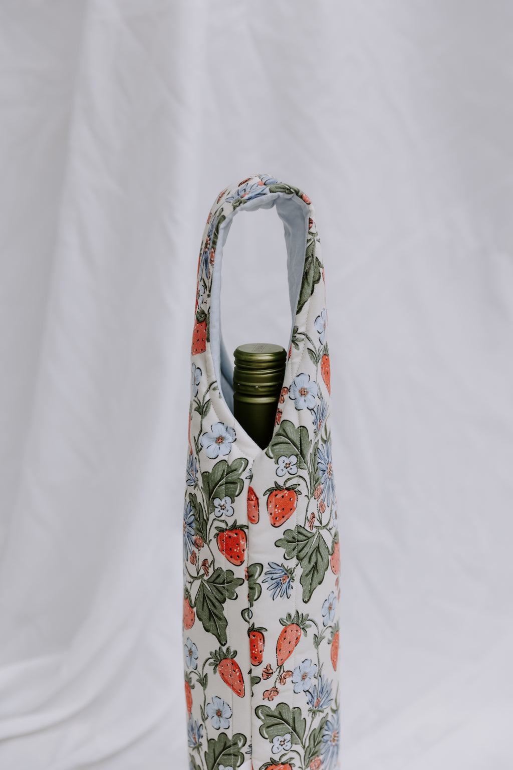 Strawberry Fields Wine Tote