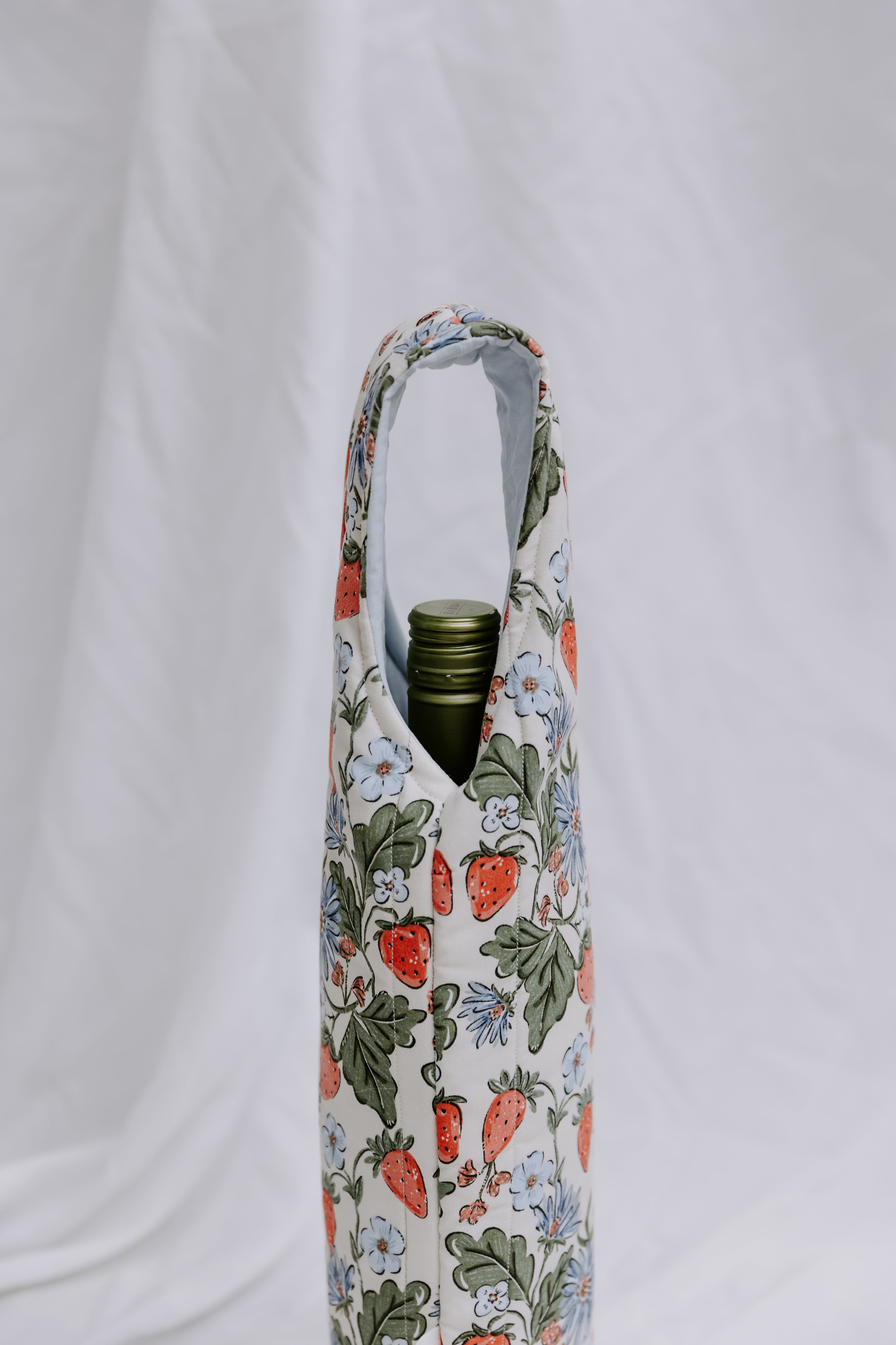 Strawberry Fields Wine Tote