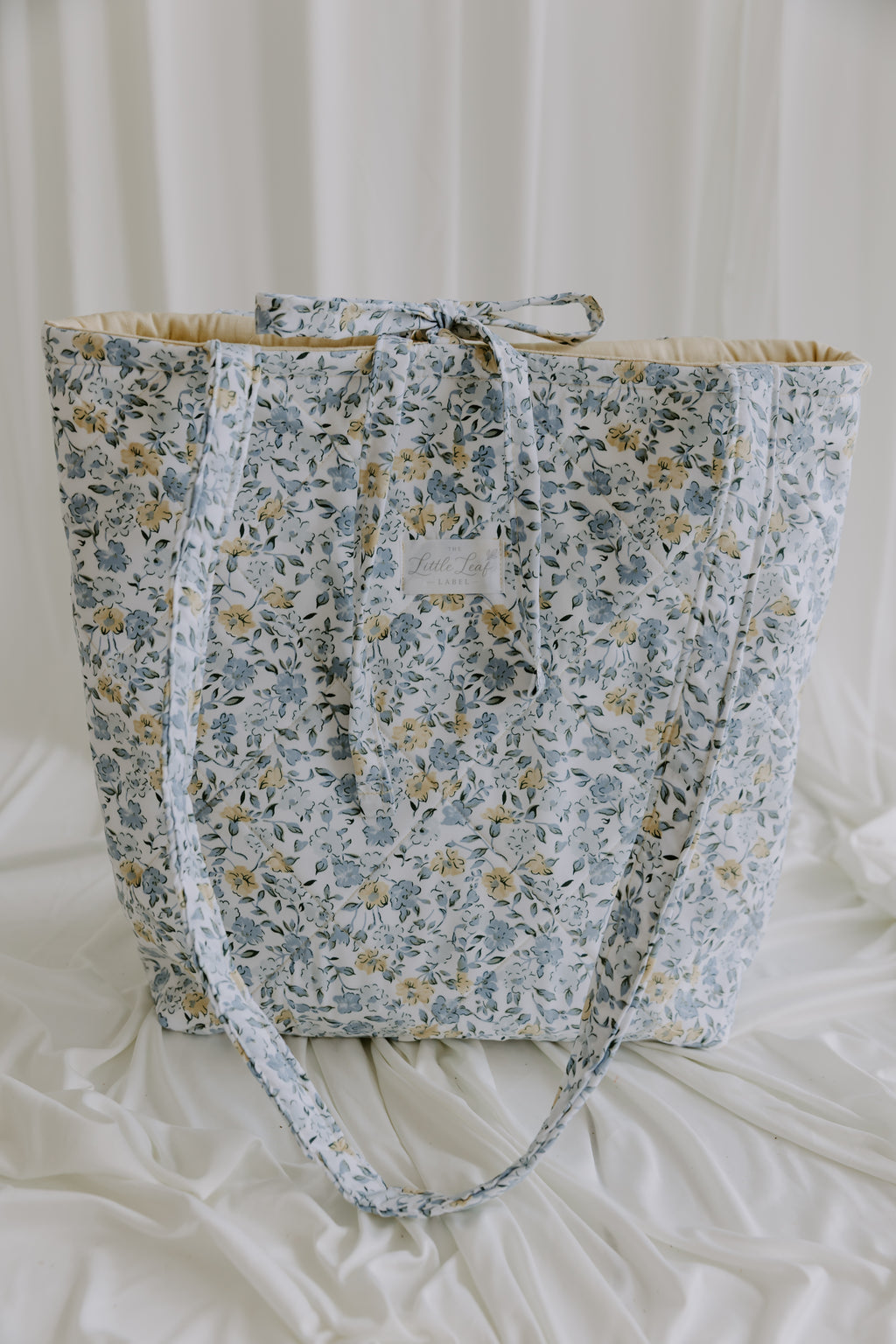 Blue Meadow Floral Market Tote