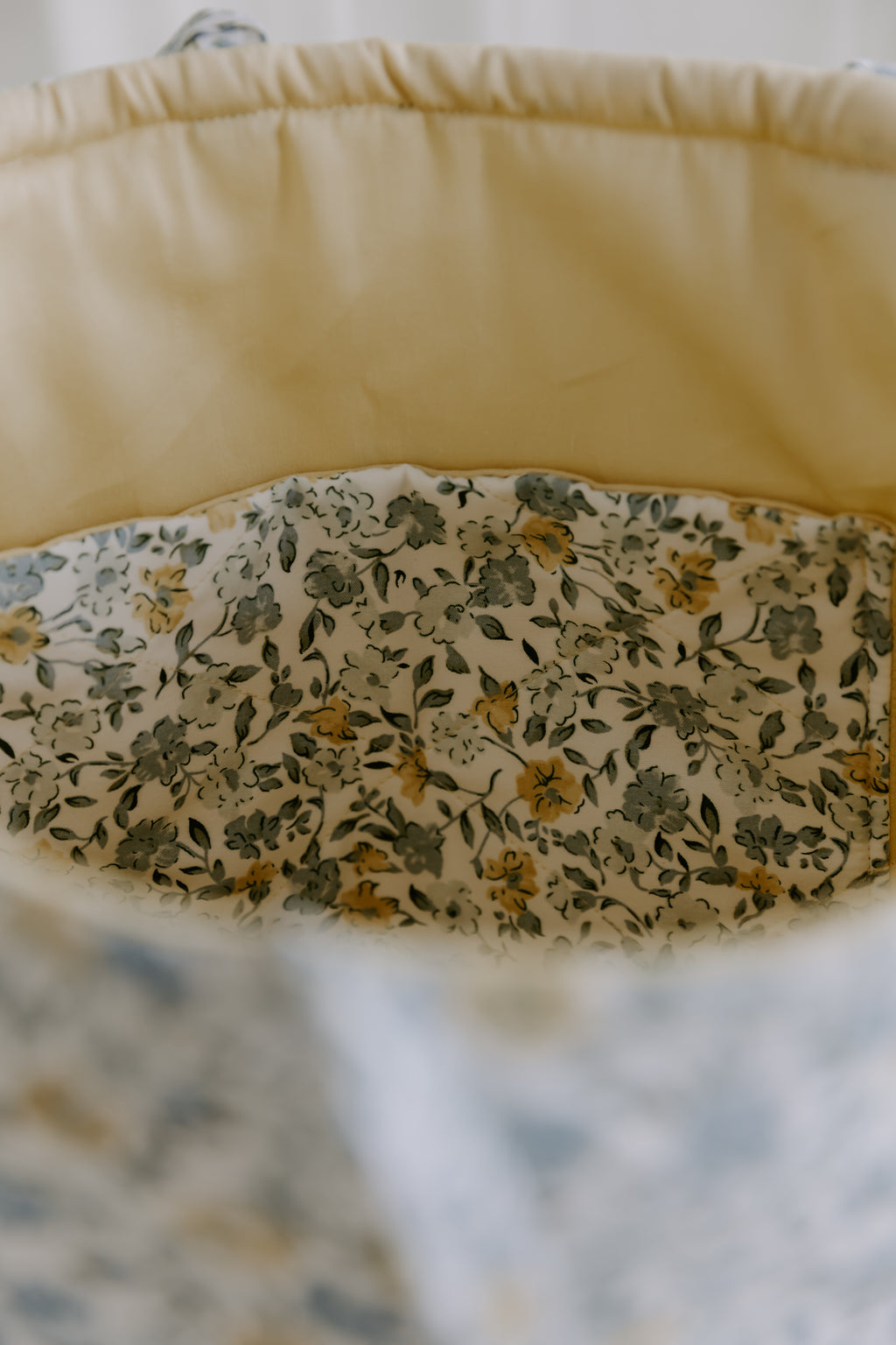 Blue Meadow Floral Market Tote