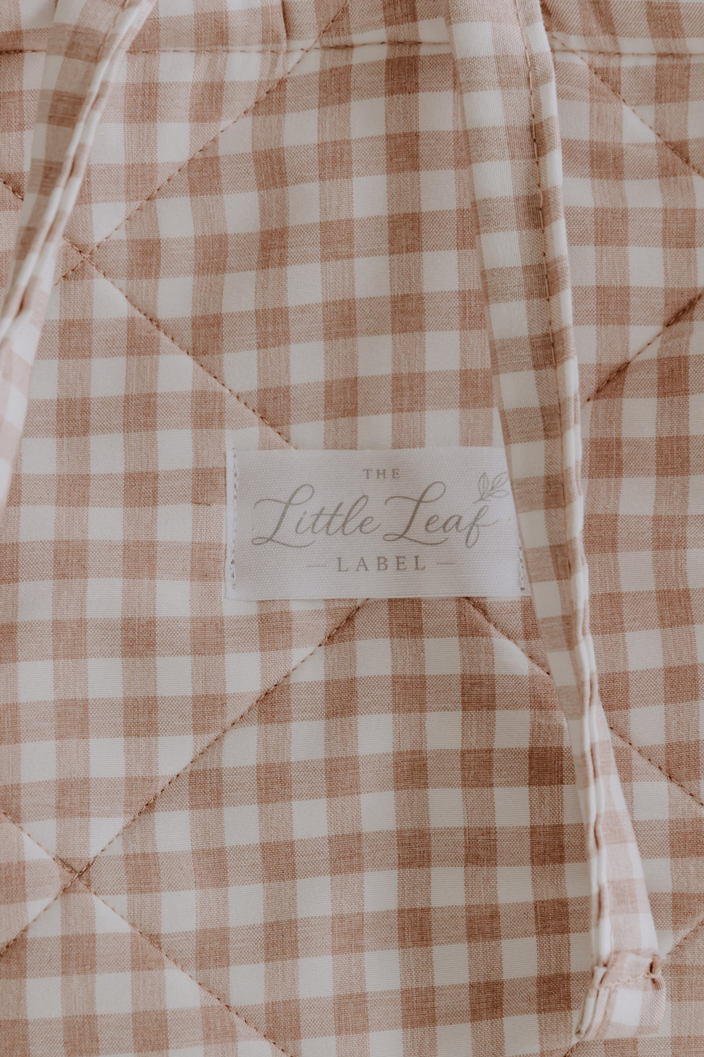 Blush Gingham Market Tote